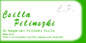 csilla pilinszki business card